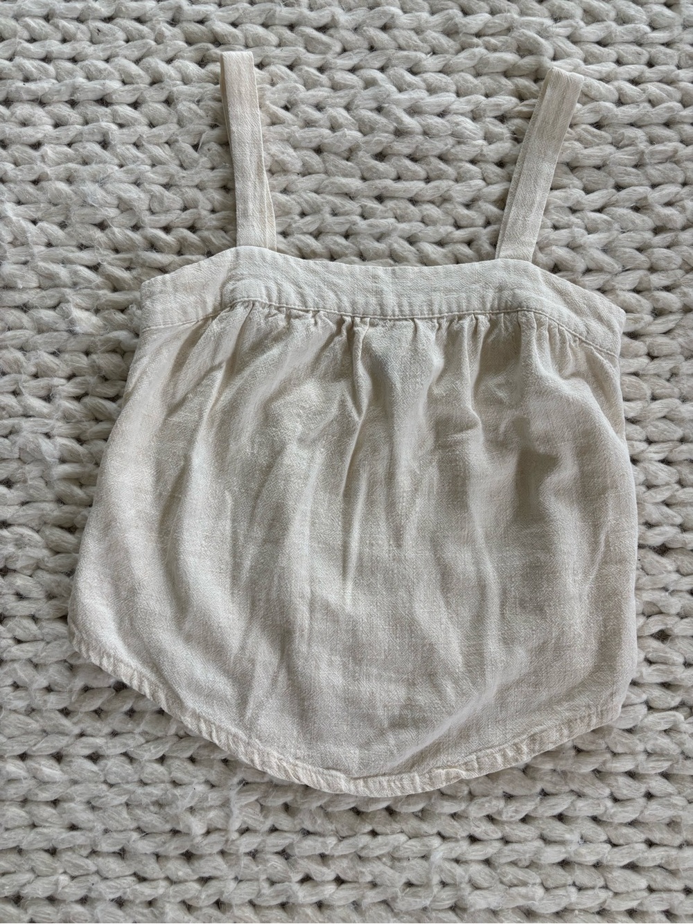 Boho, vintage, cream, flowy tank top